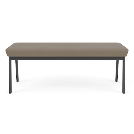 Newport 2 Seat Bench Metal Frame, Charcoal, MD Farro Upholstery